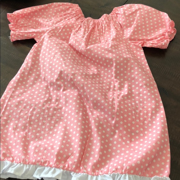 Beautiful Easter bunny dress pink & white polkadot - Picture 8 of 8